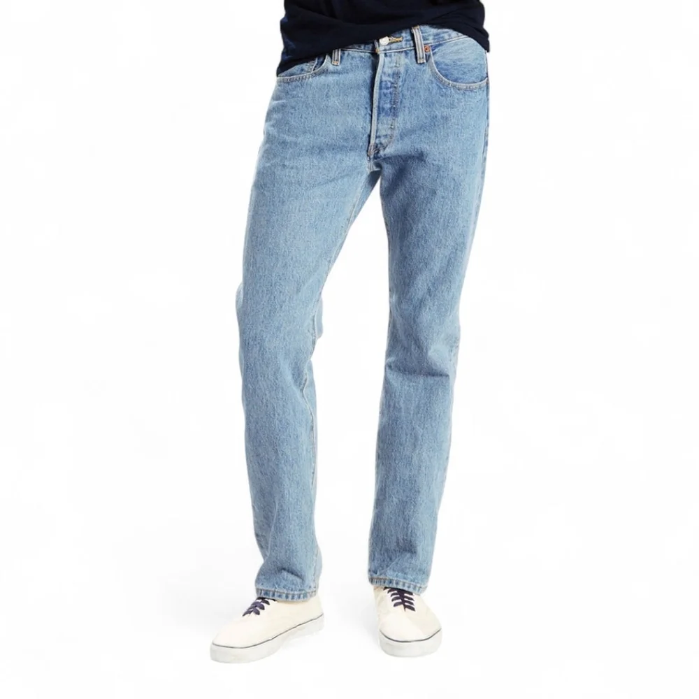 Levi’s 501 Original Fit Jeans 30x30 Light Stonewash Button Fly Modern Vintage